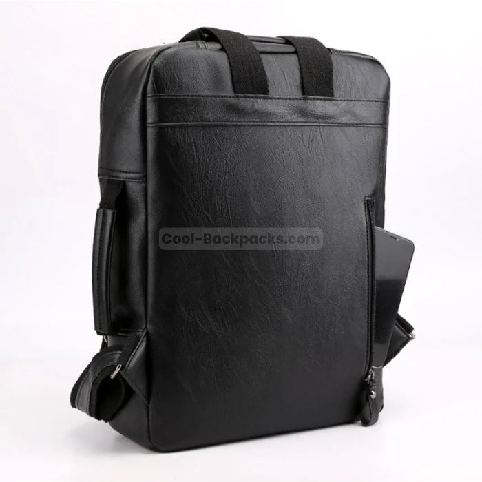 Mens Leather Work Backpack