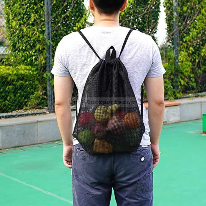 Mesh Drawstring Backpack