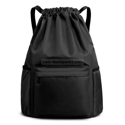 Mini Drawstring Backpack - Black