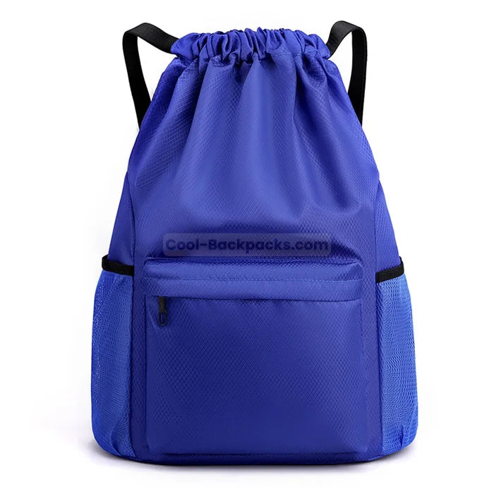 Mini Drawstring Backpack - Blue