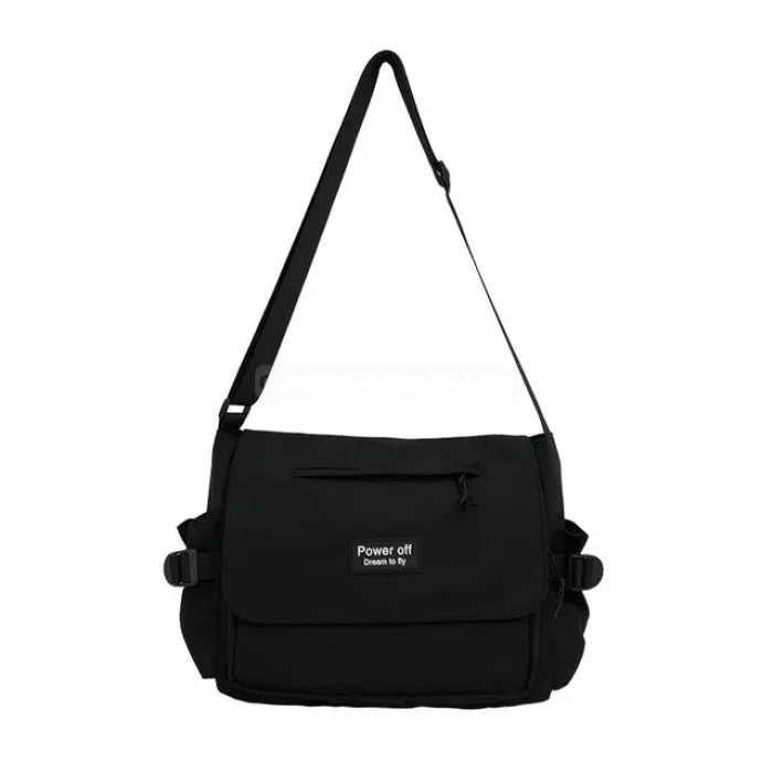 Nerdy Messenger Bag - Black