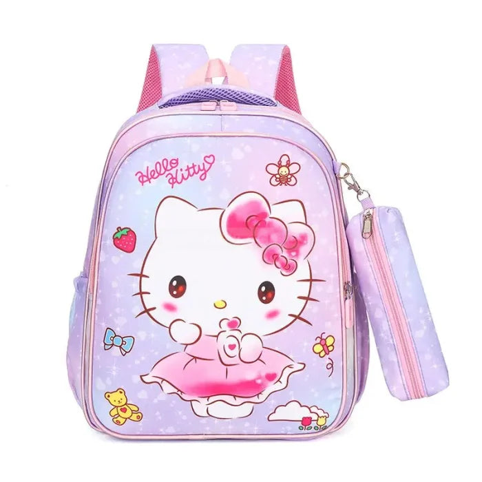 Pink Kitty Backpack - Purple / Kitty