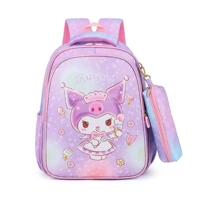 Pink Kitty Backpack - Purple / Kuromi