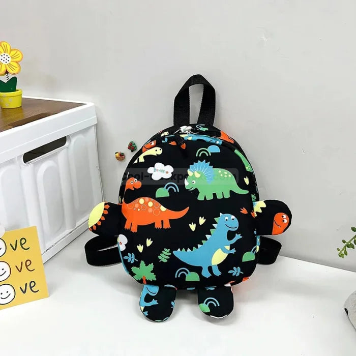 Preschool Dinosaur Backpack - Black