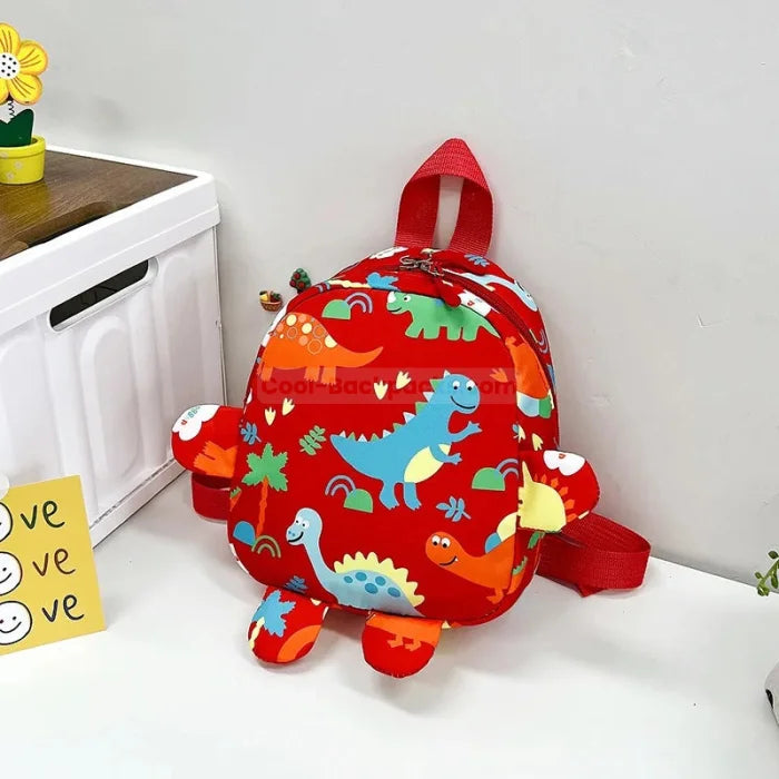 Preschool Dinosaur Backpack - Red