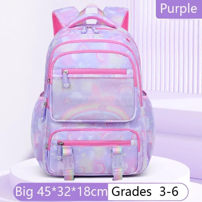 Rainbow Butterfly Backpack - Big - Purple