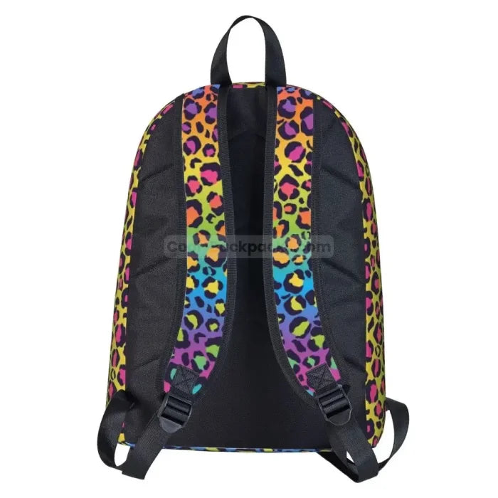 Rainbow Leopard Print Backpack