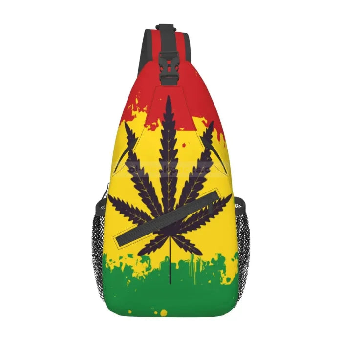 Rasta Messenger Bag - Black