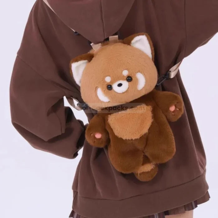 Red Panda Plush Backpack