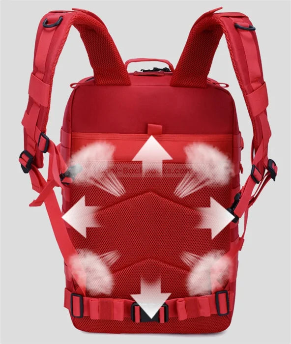 Red Tactical Backpack