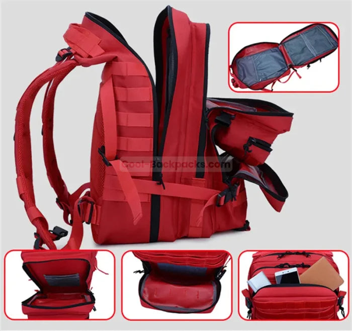 Red Tactical Backpack