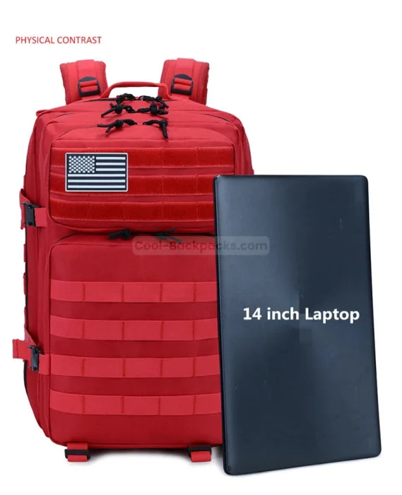 Red Tactical Backpack