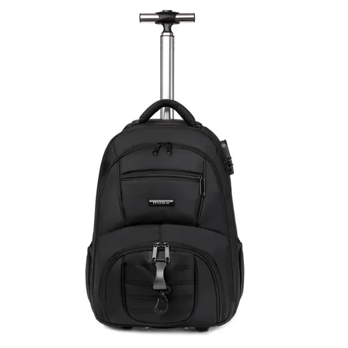 Roller Suitcase Backpack - Black