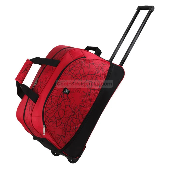 Rolling Duffel Bag - Red