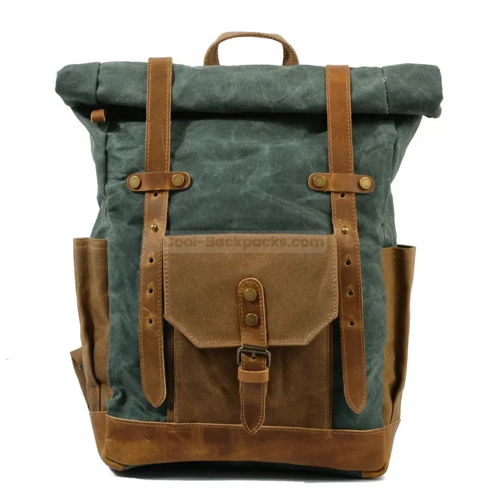 Rolltop Rucksack - Green