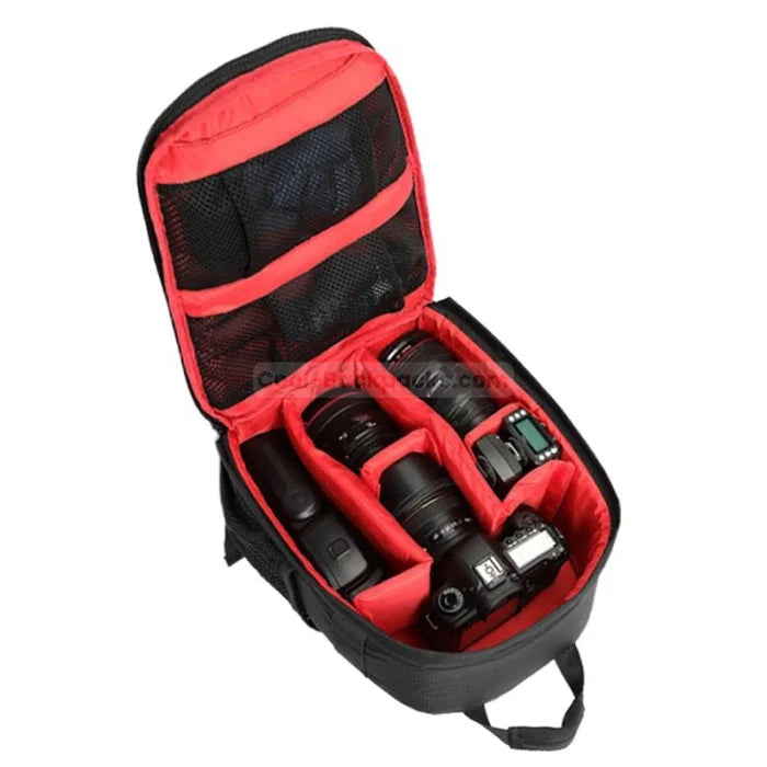 Rucksack Camera Backpack - Red