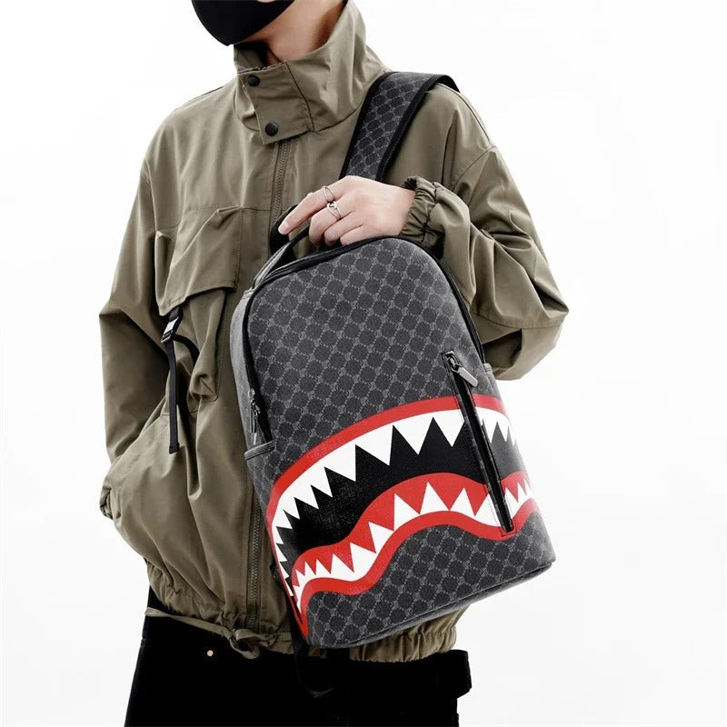 Shark Mouth Backpack - big plaid