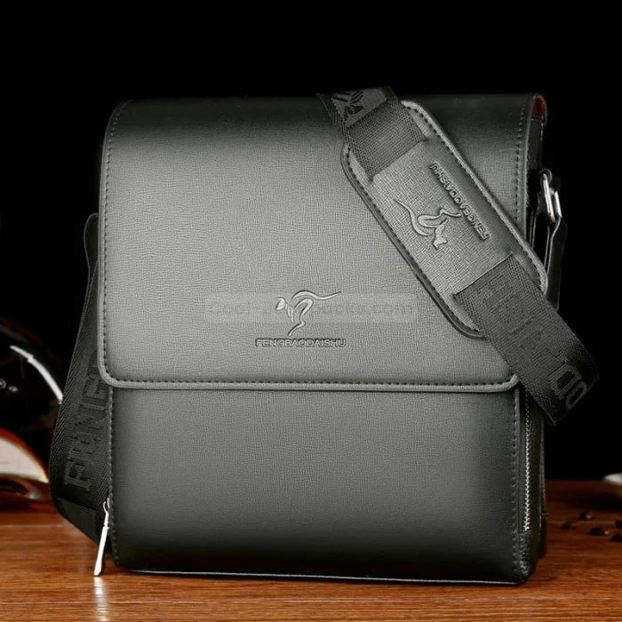 Slim Messenger Bag - Black