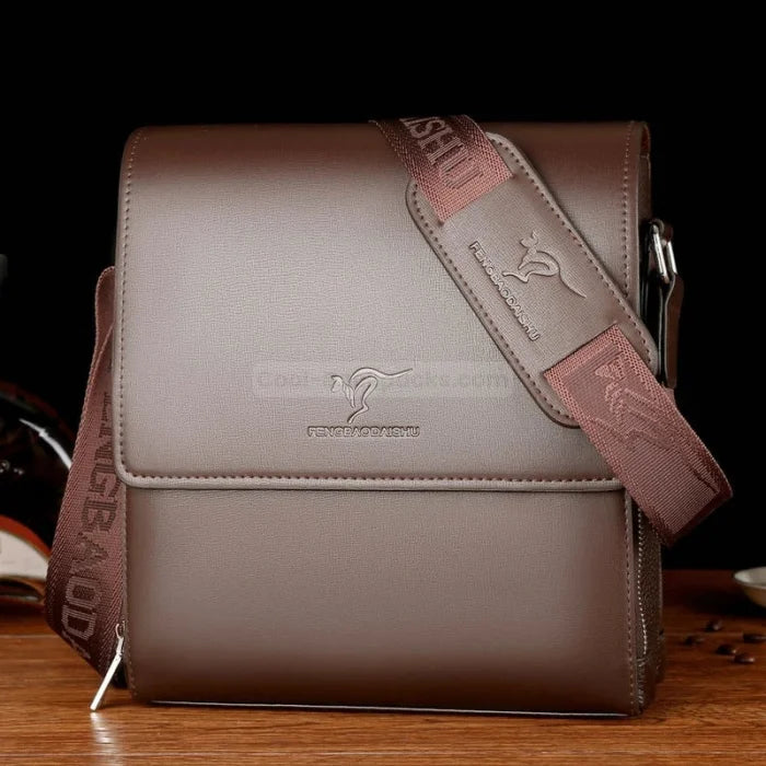 Slim Messenger Bag - Brown