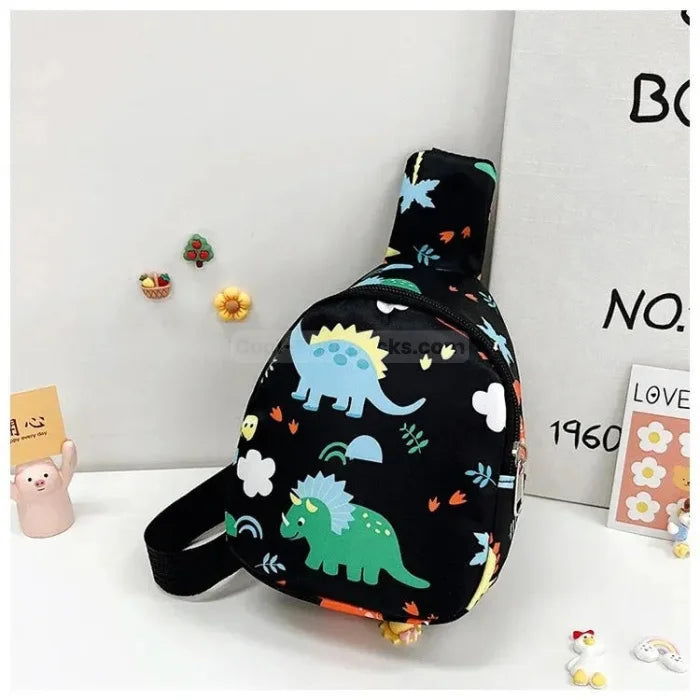 Small Dinosaur Backpack - Black