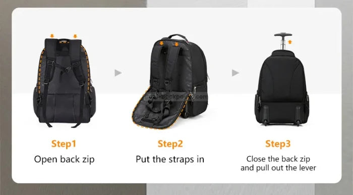 Travel Backpack with Wheels