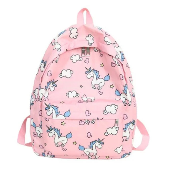 Unicorn Emoji Backpack - Pink