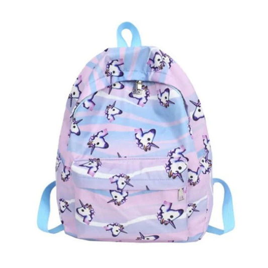 Unicorn Emoji Backpack - Purple Blue