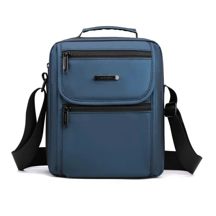 Vertical Messenger Bag - Blue