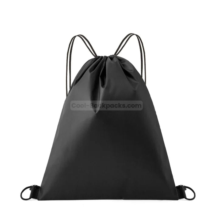 Waterproof Drawstring Backpack - Black