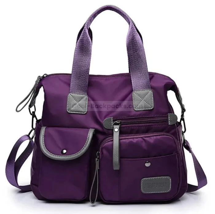 Waterproof Messenger Bag - Purple