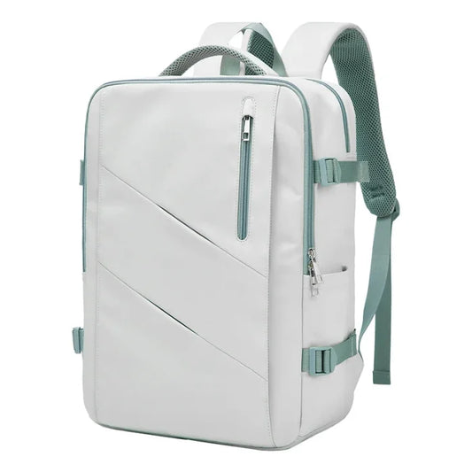 White Travel Backpack