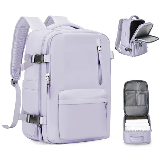 Women Travel Backpack - Purple / Small