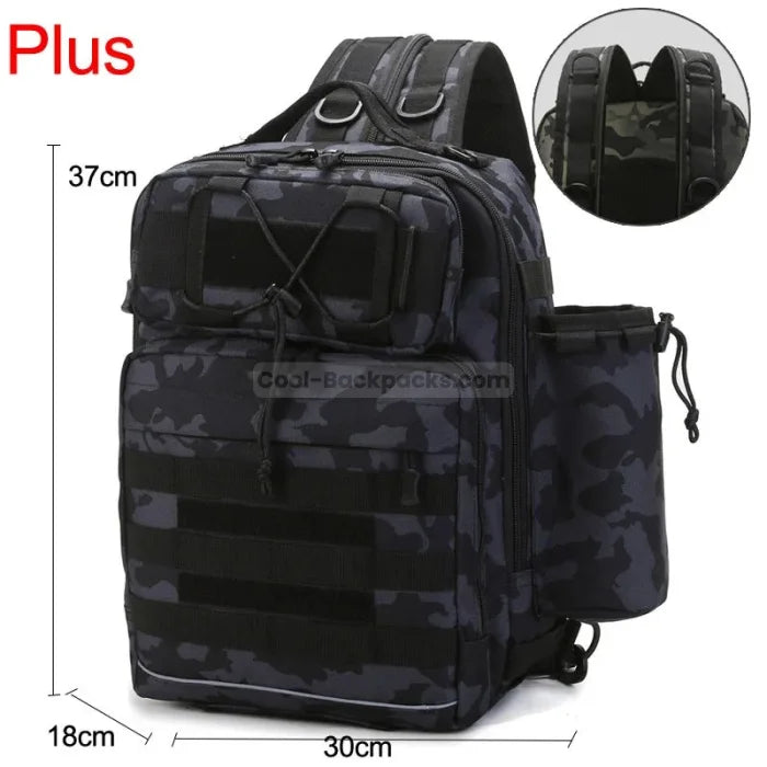 Womens Fishing Backpack - Style 2 Black CP