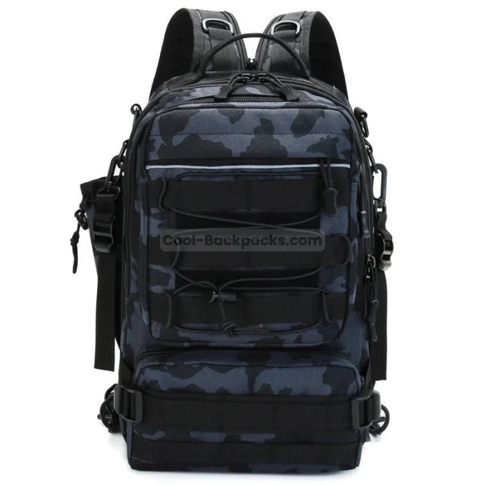 Womens Fishing Backpack - Update Black Camo