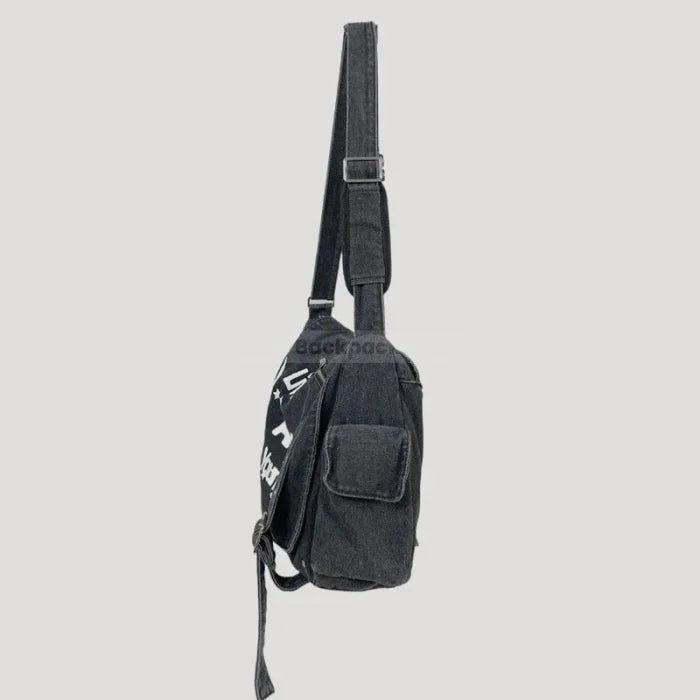 Y2K Messenger Bag - Black