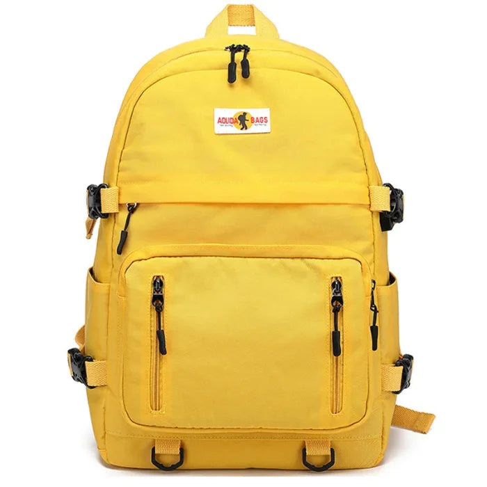 Yellow middle school backpack